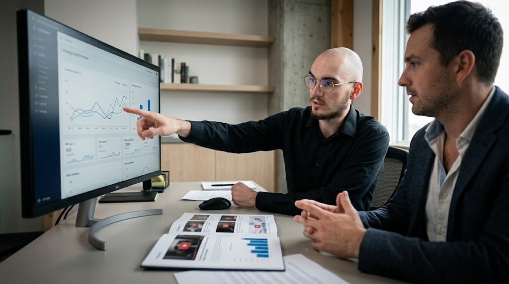 Short-form content production for a local service business